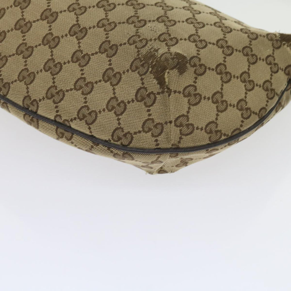 GUCCI GG Canvas Shoulder Bag Beige 181092 60607