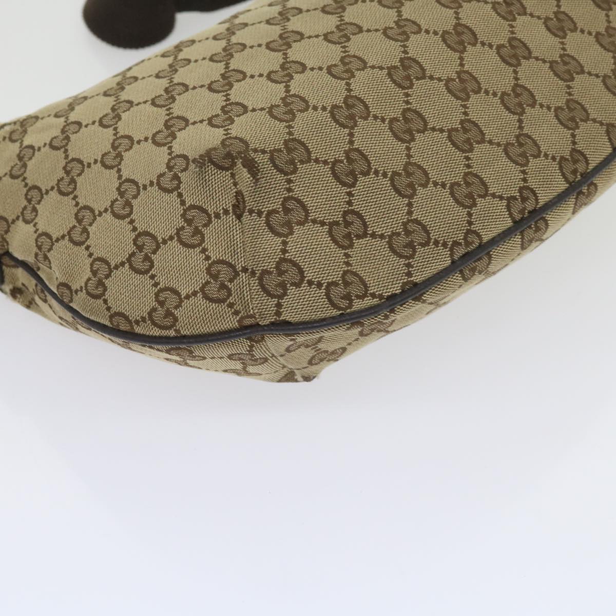 GUCCI GG Canvas Shoulder Bag Beige 181092 60607