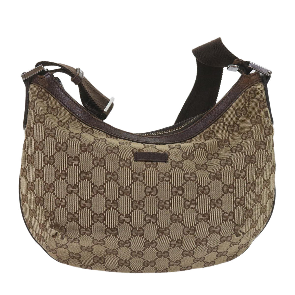 GUCCI GG Canvas Shoulder Bag Beige 181092 60607