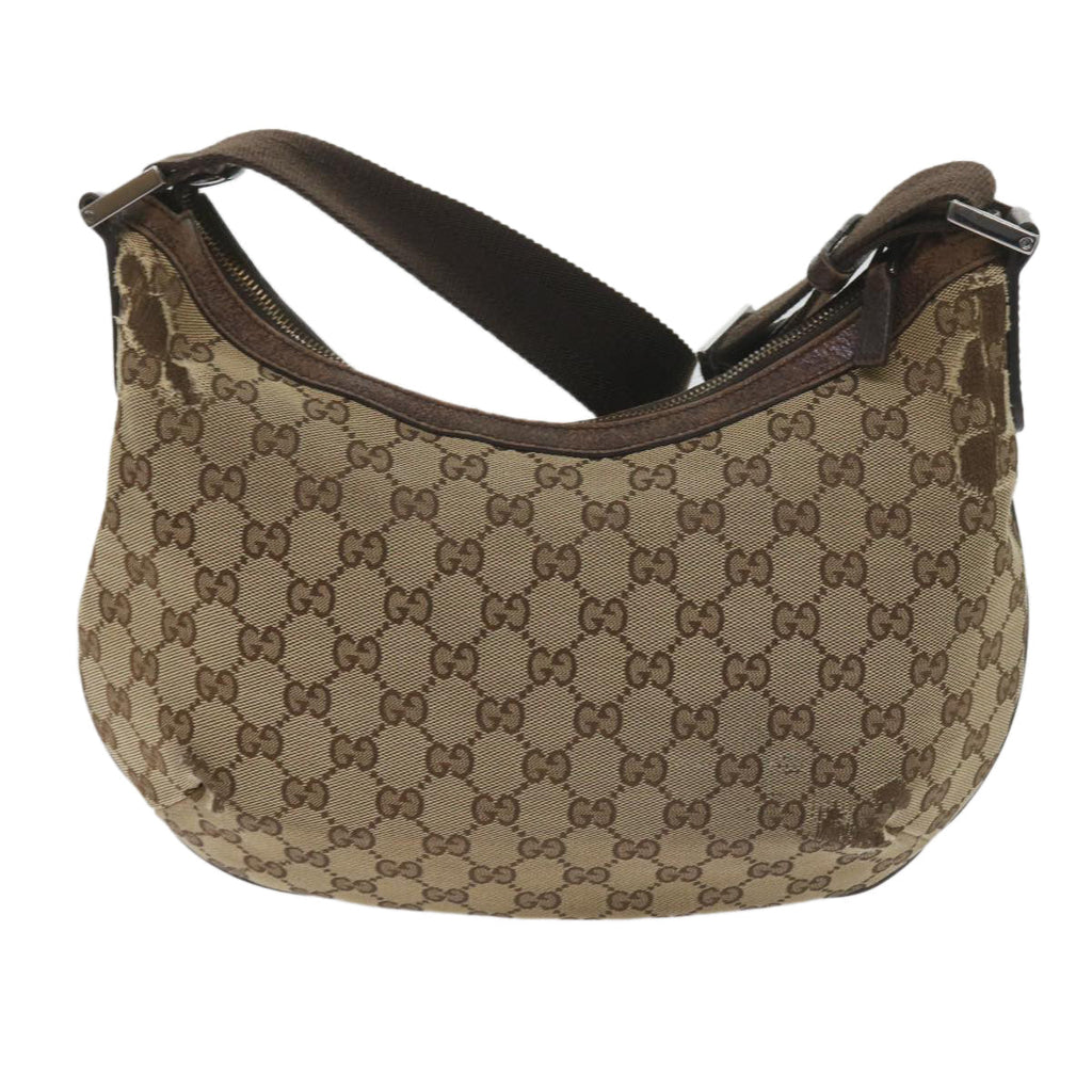 GUCCI GG Canvas Shoulder Bag Beige 181092 60607