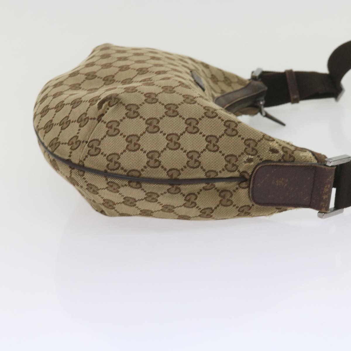 GUCCI GG Canvas Shoulder Bag Beige 181092 60607