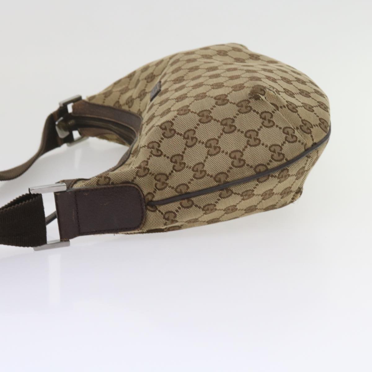 GUCCI GG Canvas Shoulder Bag Beige 181092 60607