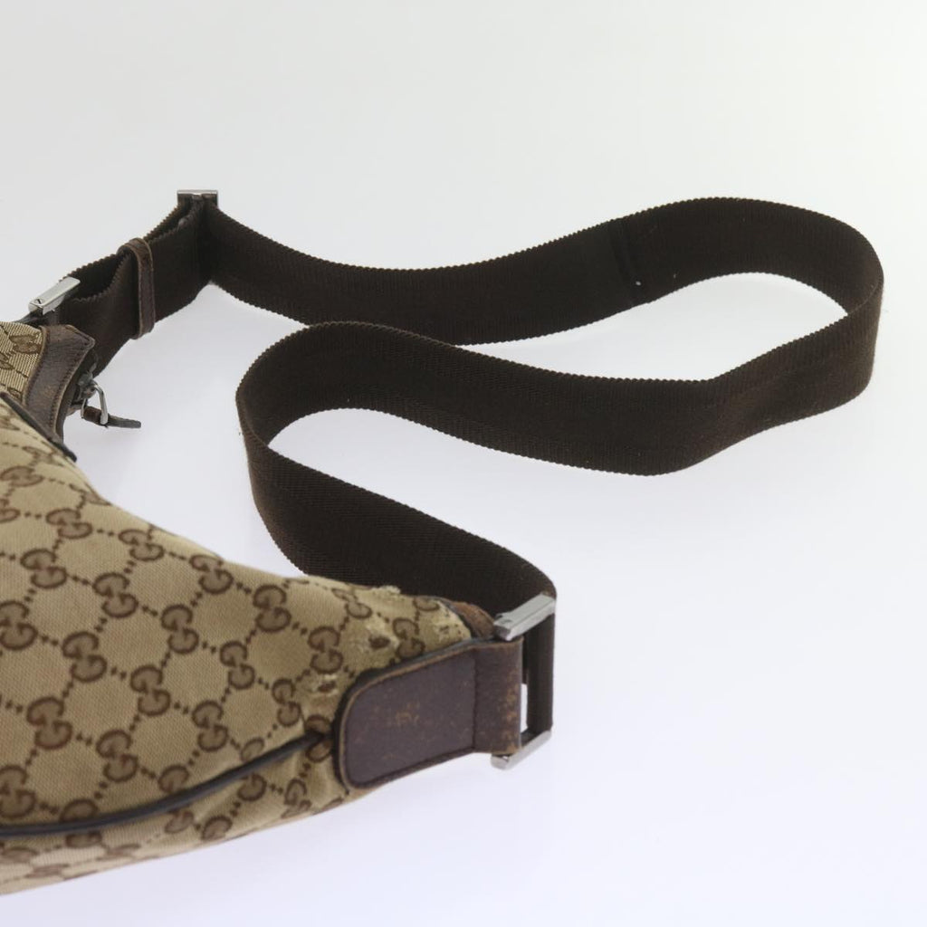 GUCCI GG Canvas Shoulder Bag Beige 181092 60607