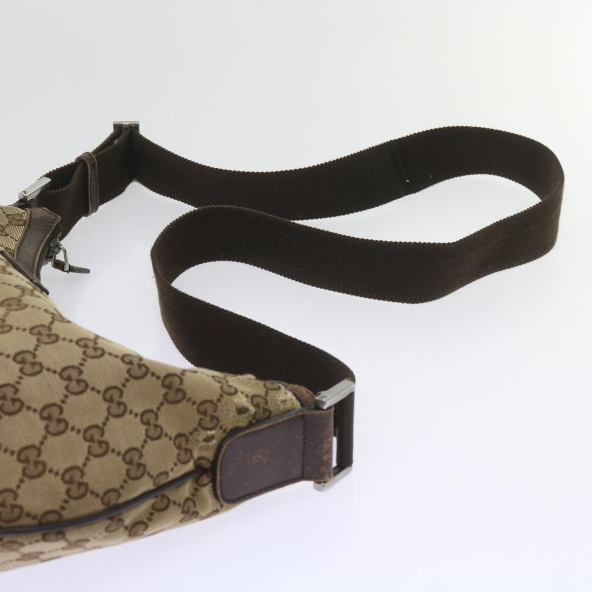 GUCCI GG Canvas Shoulder Bag Beige 181092 60607