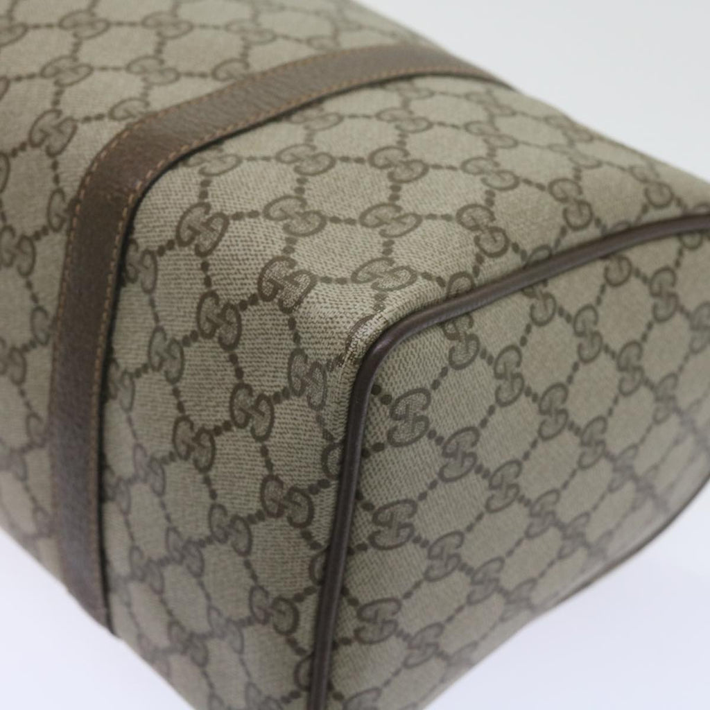 GUCCI GG Supreme Web Sherry Line Hand Bag Beige Red Green 40 02 007 60676
