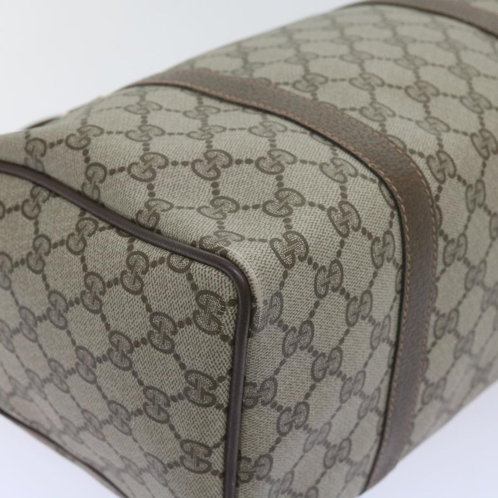 GUCCI GG Supreme Web Sherry Line Hand Bag Beige Red Green 40 02 007 60676