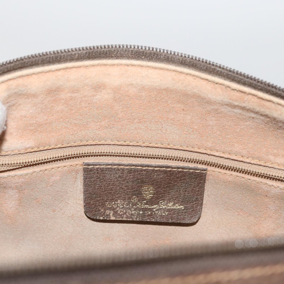 GUCCI GG Supreme Web Sherry Line Hand Bag Beige Red Green 40 02 007 60676
