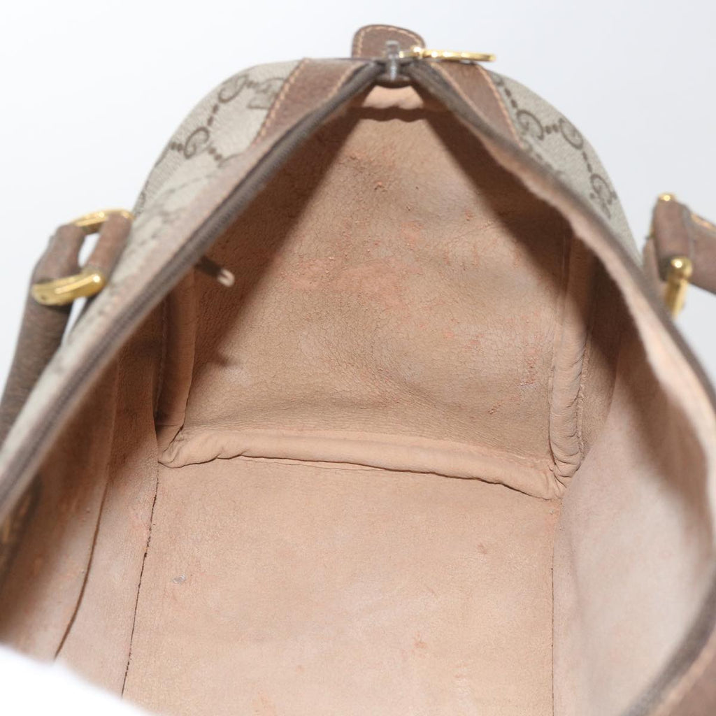 GUCCI GG Supreme Web Sherry Line Hand Bag Beige Red Green 40 02 007 60676
