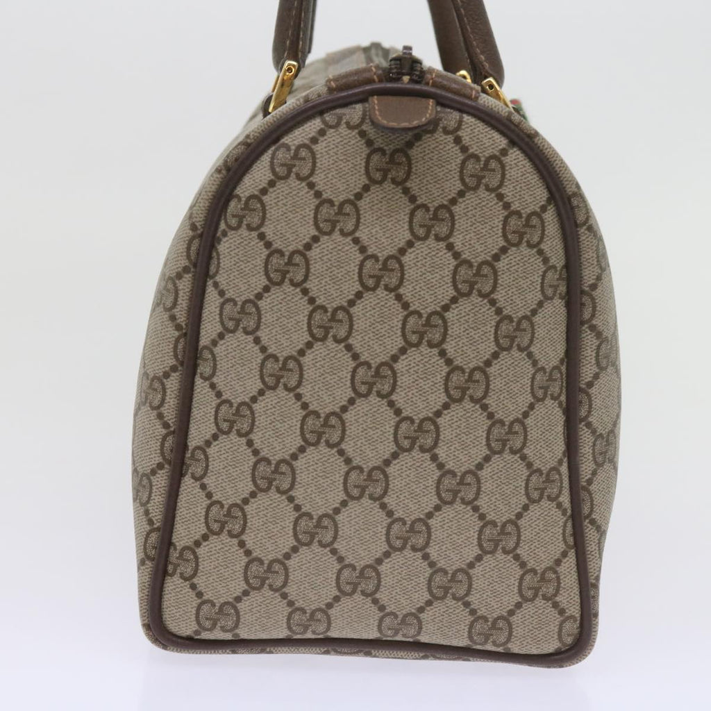 GUCCI GG Supreme Web Sherry Line Hand Bag Beige Red Green 40 02 007 60676