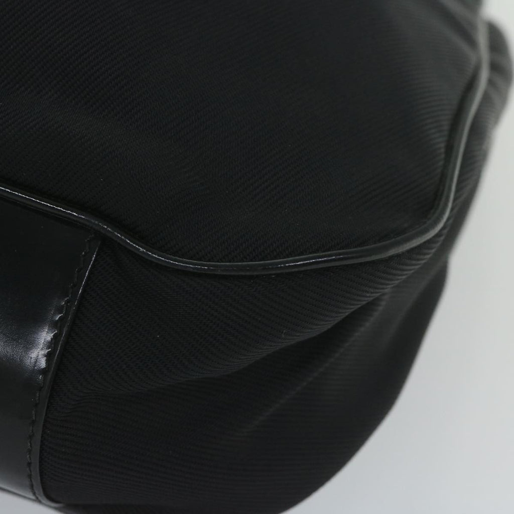 GUCCI Bamboo Shoulder Bag Nylon Black 001 1577 60687