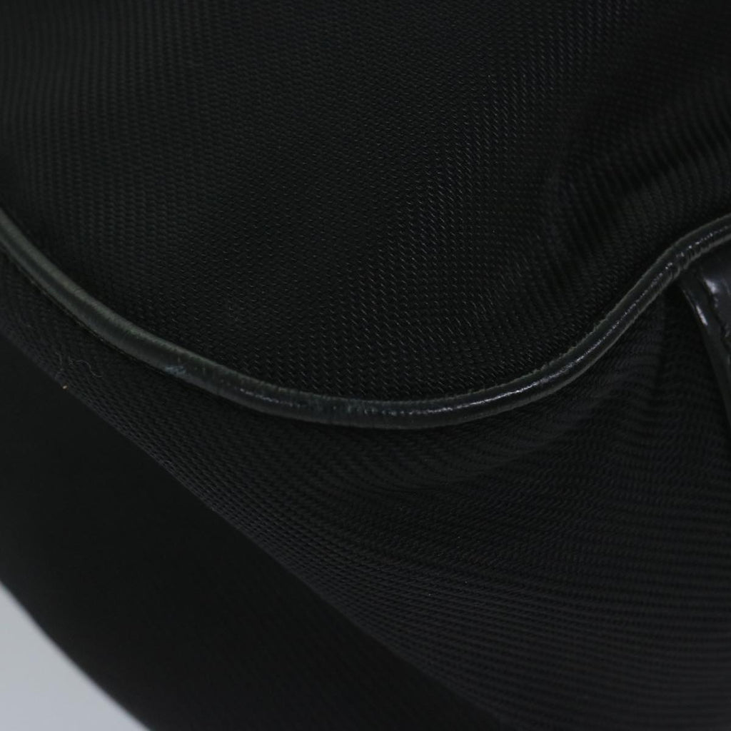 GUCCI Bamboo Shoulder Bag Nylon Black 001 1577 60687