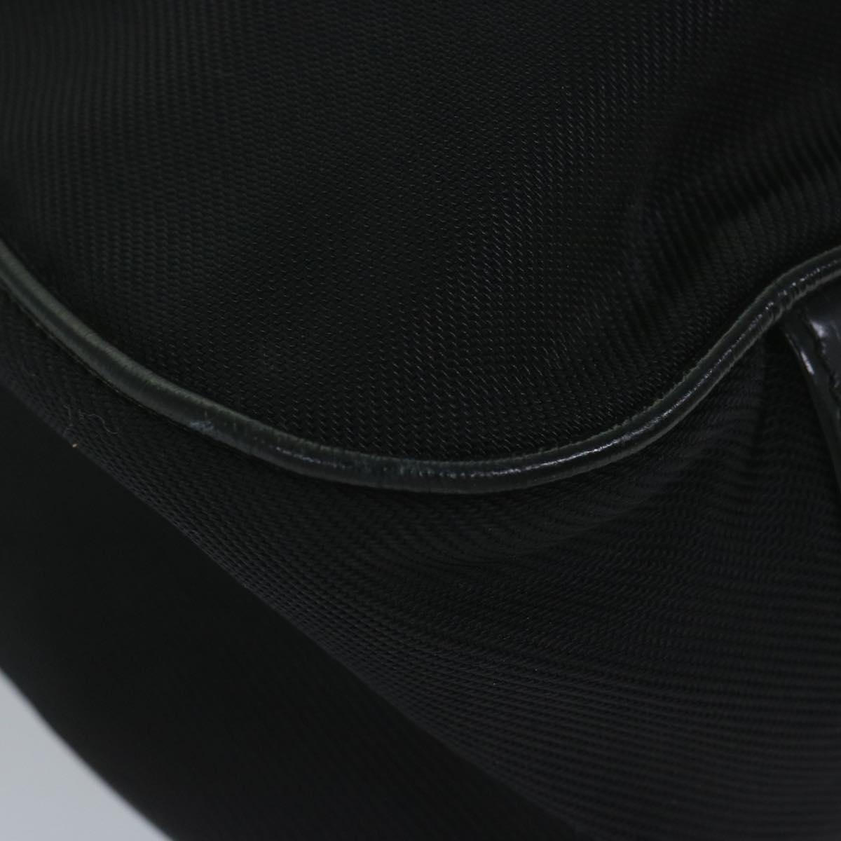 GUCCI Bamboo Shoulder Bag Nylon Black 001 1577 60687