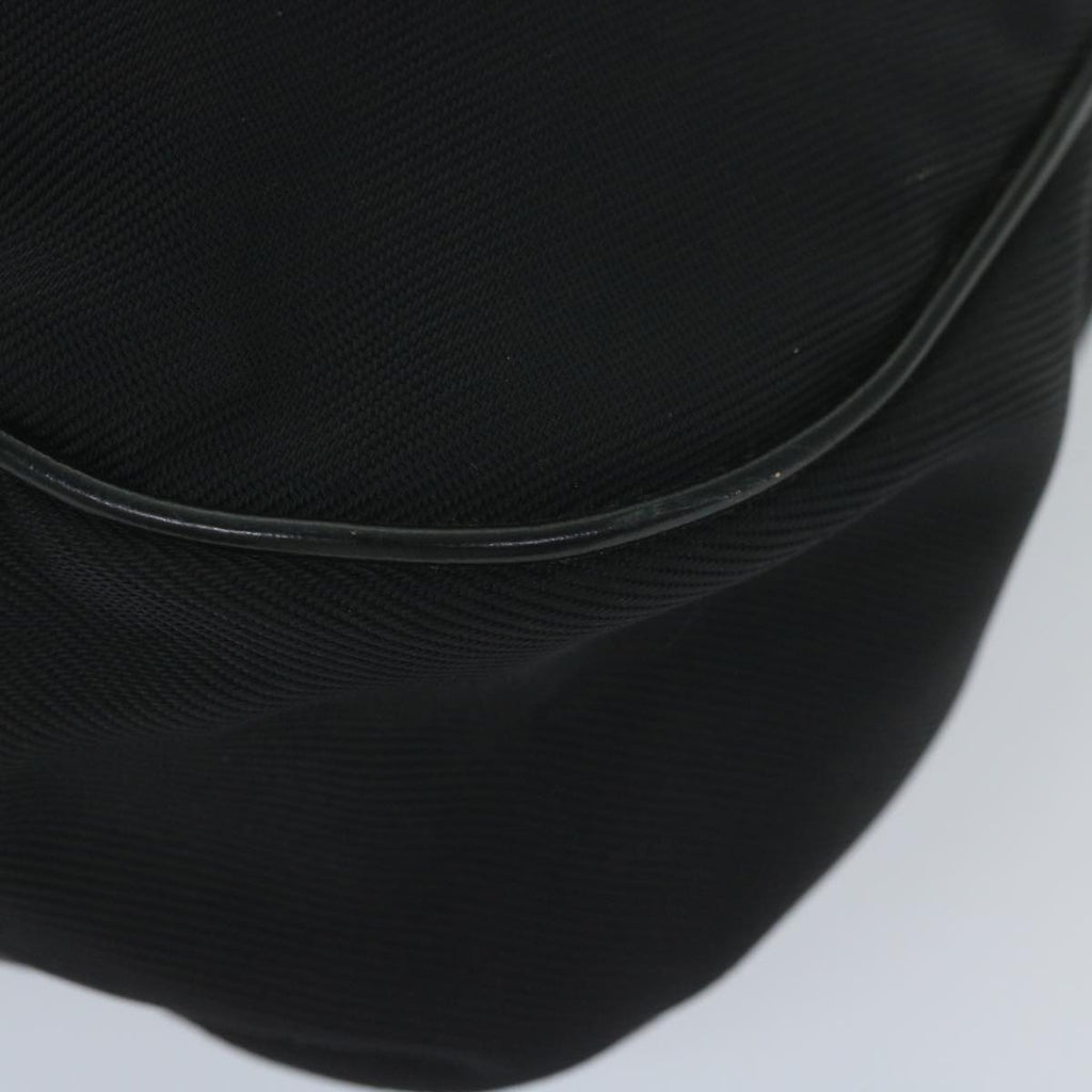 GUCCI Bamboo Shoulder Bag Nylon Black 001 1577 60687