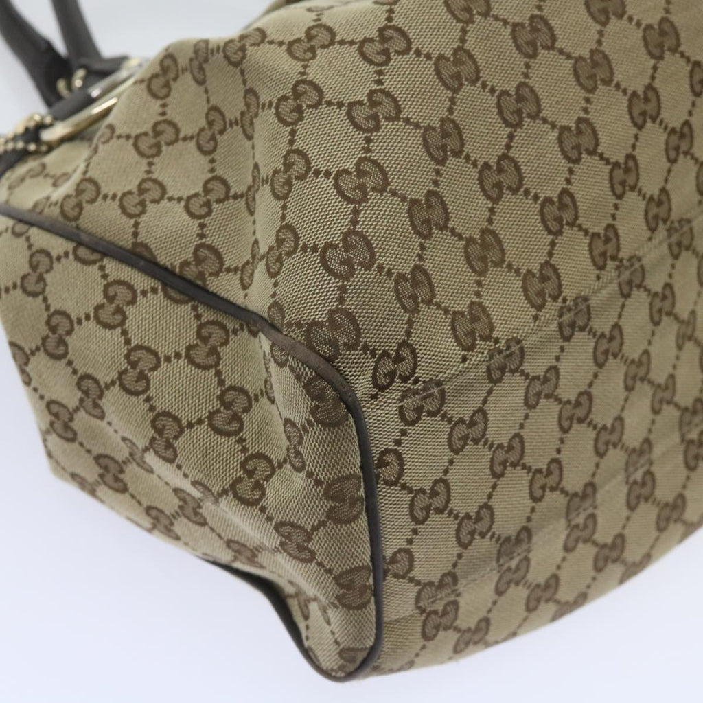 GUCCI GG Canvas Tote Bag Beige 211944 60688