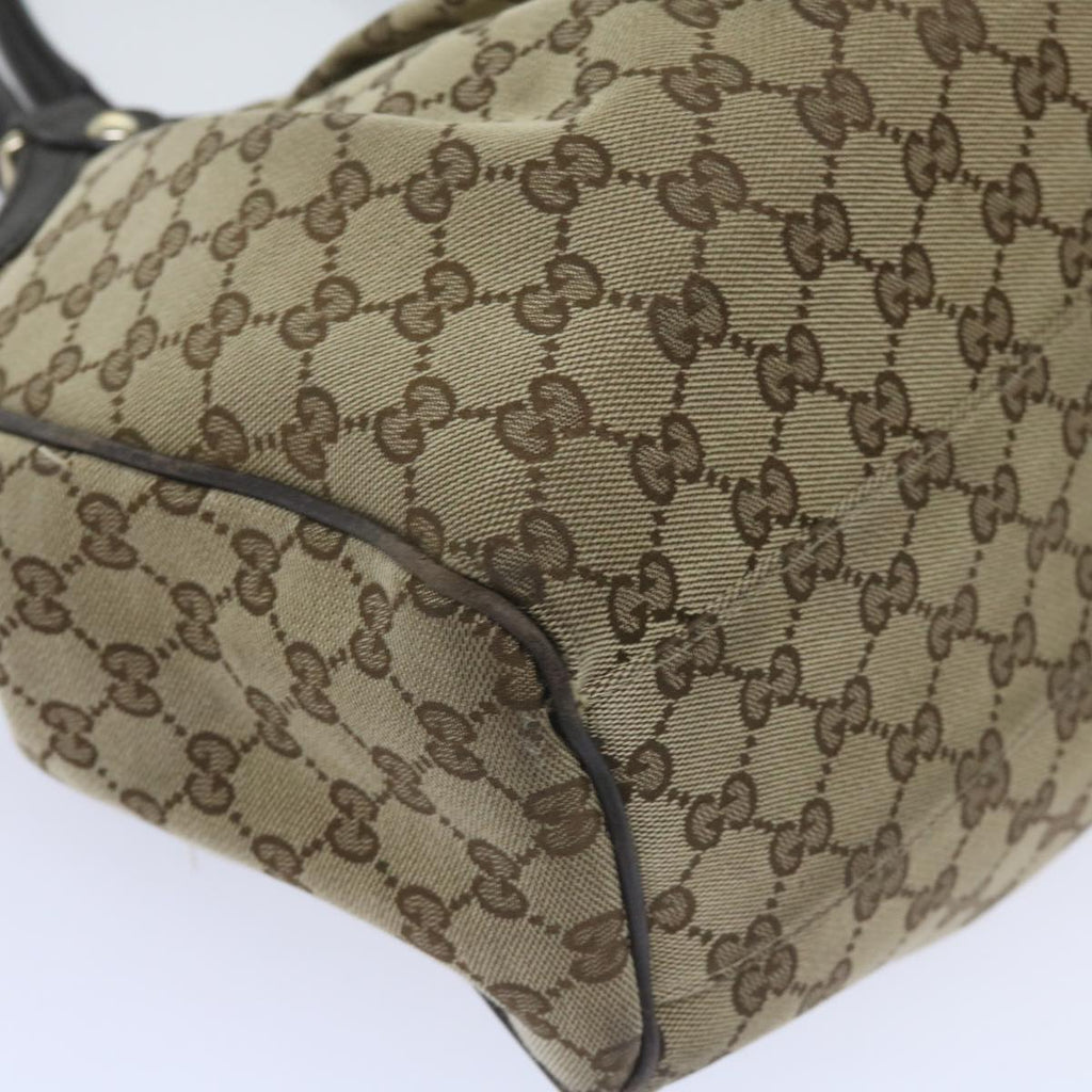 GUCCI GG Canvas Tote Bag Beige 211944 60688