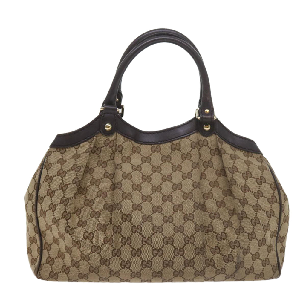GUCCI GG Canvas Tote Bag Beige 211944 60688