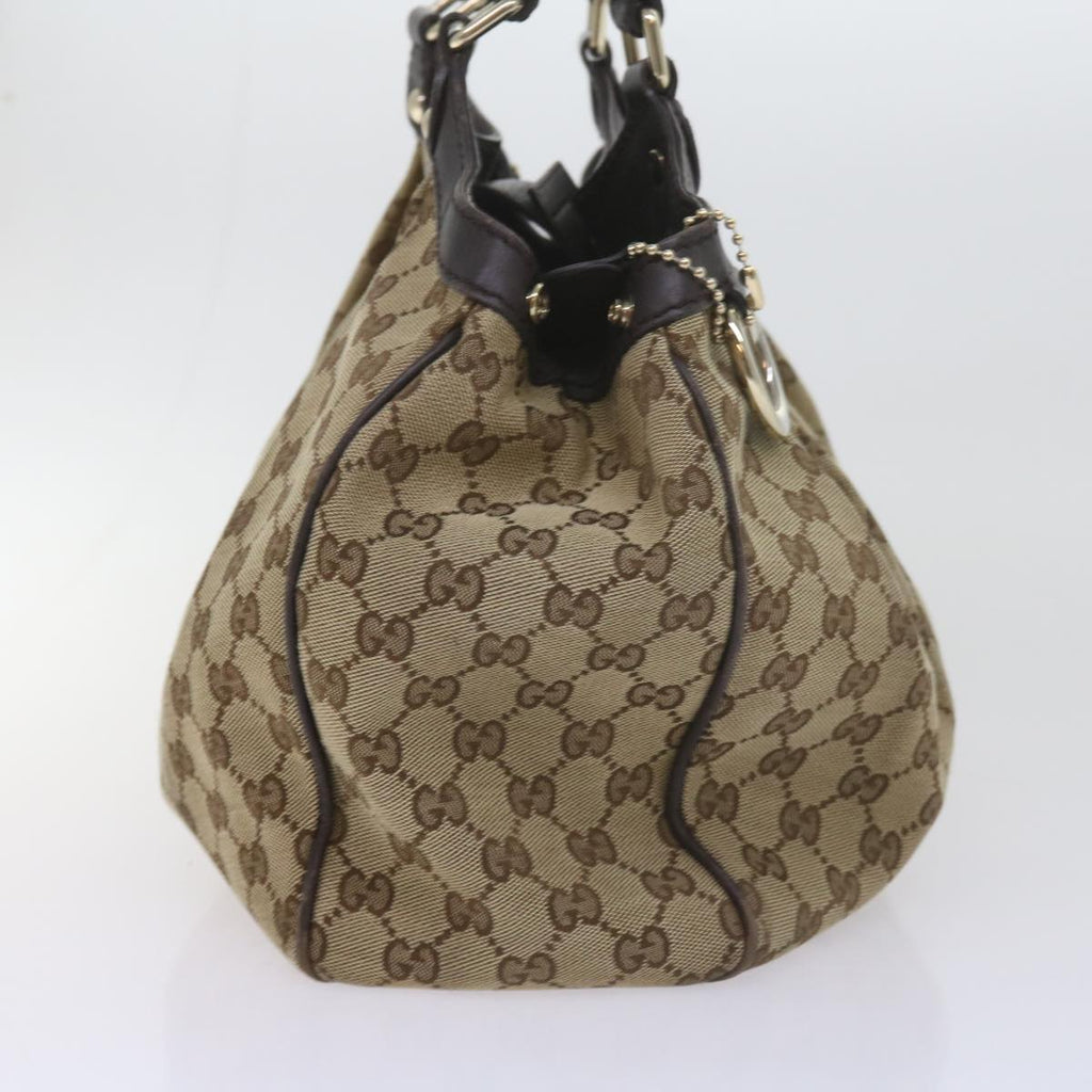 GUCCI GG Canvas Tote Bag Beige 211944 60688