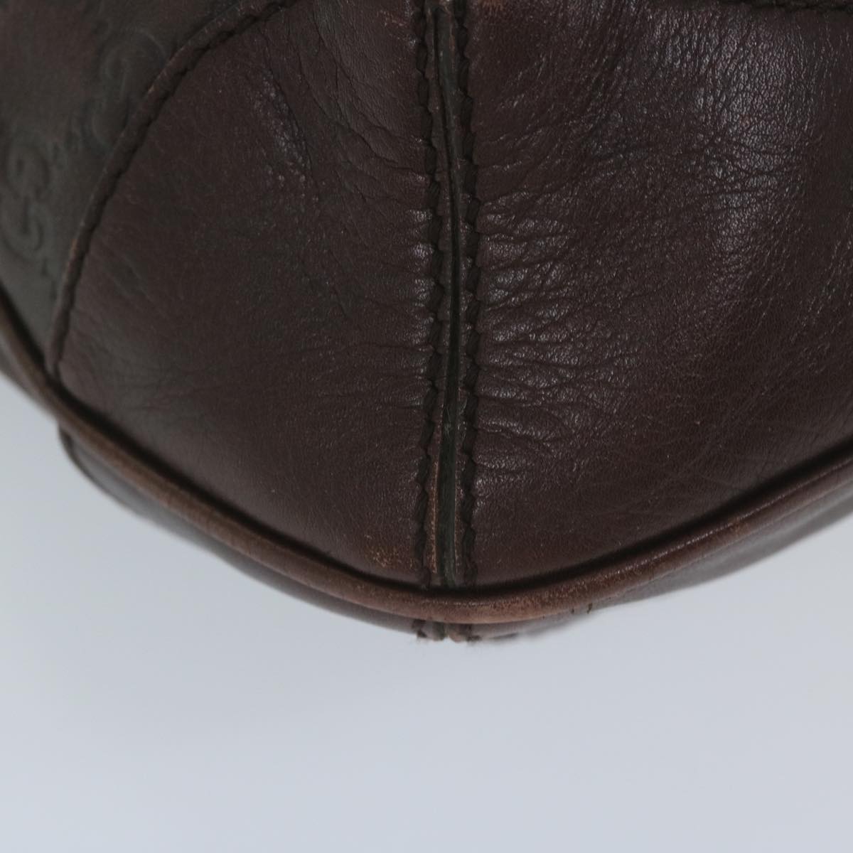 GUCCI GG Canvas Guccissima Bamboo Shoulder Bag Brown 169961 60691