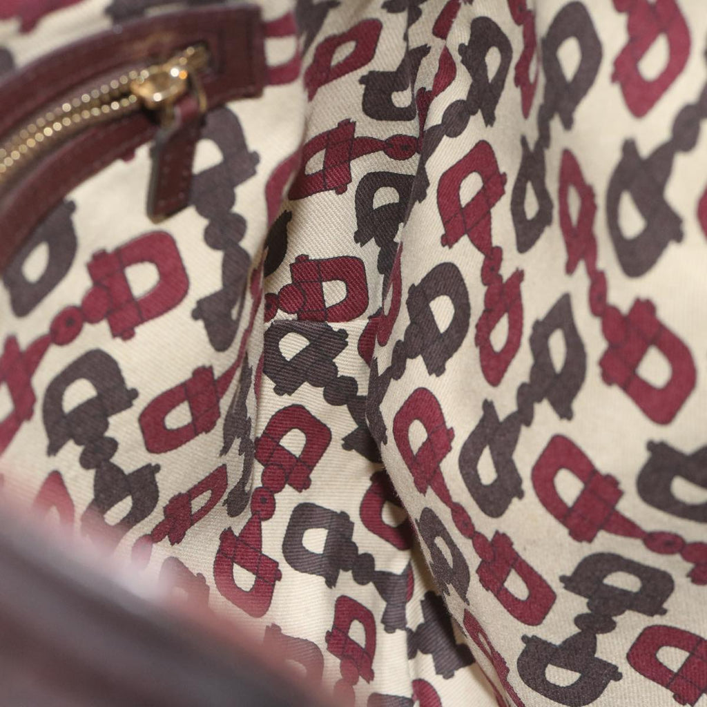 GUCCI GG Canvas Guccissima Bamboo Shoulder Bag Brown 169961 60691