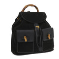 GUCCI Bamboo Backpack Suede Black 003 1119 0016 60693