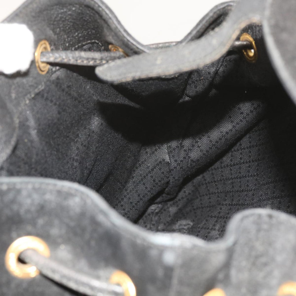 GUCCI Bamboo Backpack Suede Black 003 1119 0016 60693