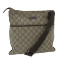 GUCCI GG Supreme Shoulder Bag PVC Leather Beige 141626 60722