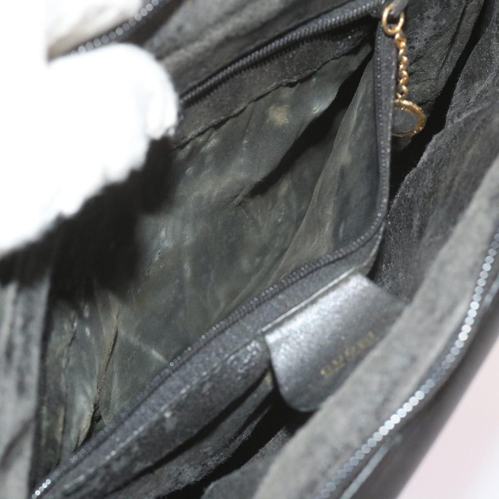 GUCCI Bamboo Hand Bag Leather Black 000 1186 0289 60723