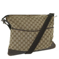 GUCCI GG Canvas Shoulder Bag Beige 145856 60724