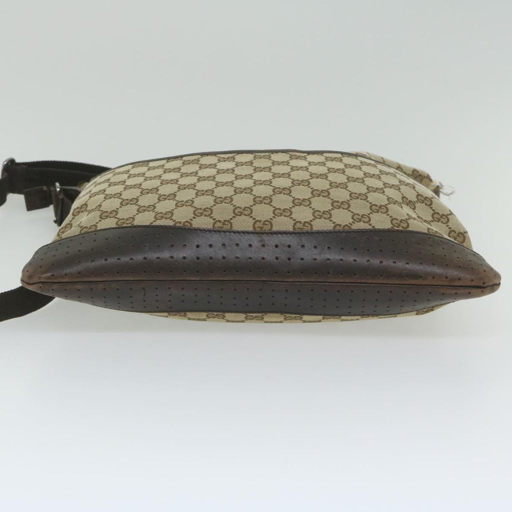 GUCCI GG Canvas Shoulder Bag Beige 145856 60724