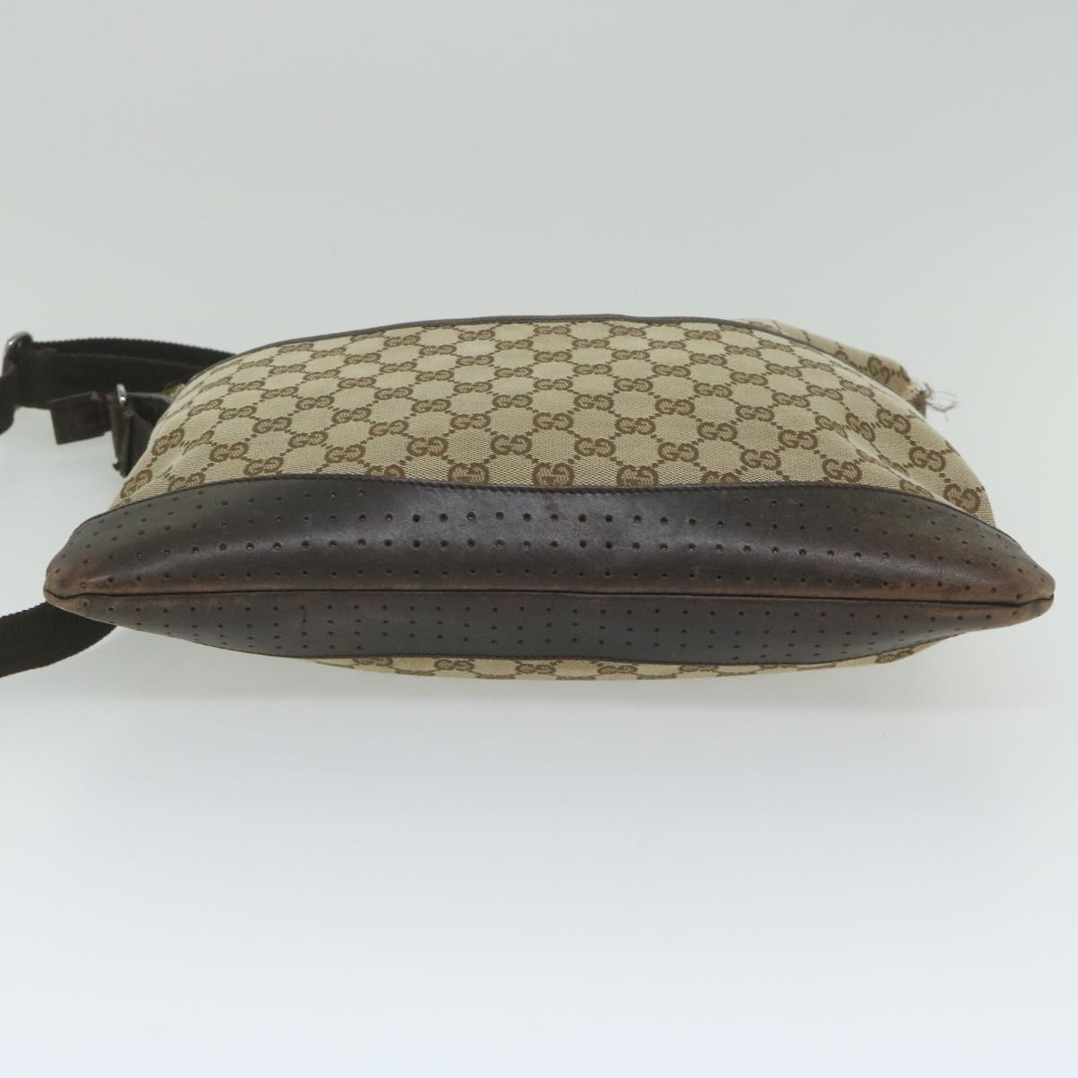 GUCCI GG Canvas Shoulder Bag Beige 145856 60724