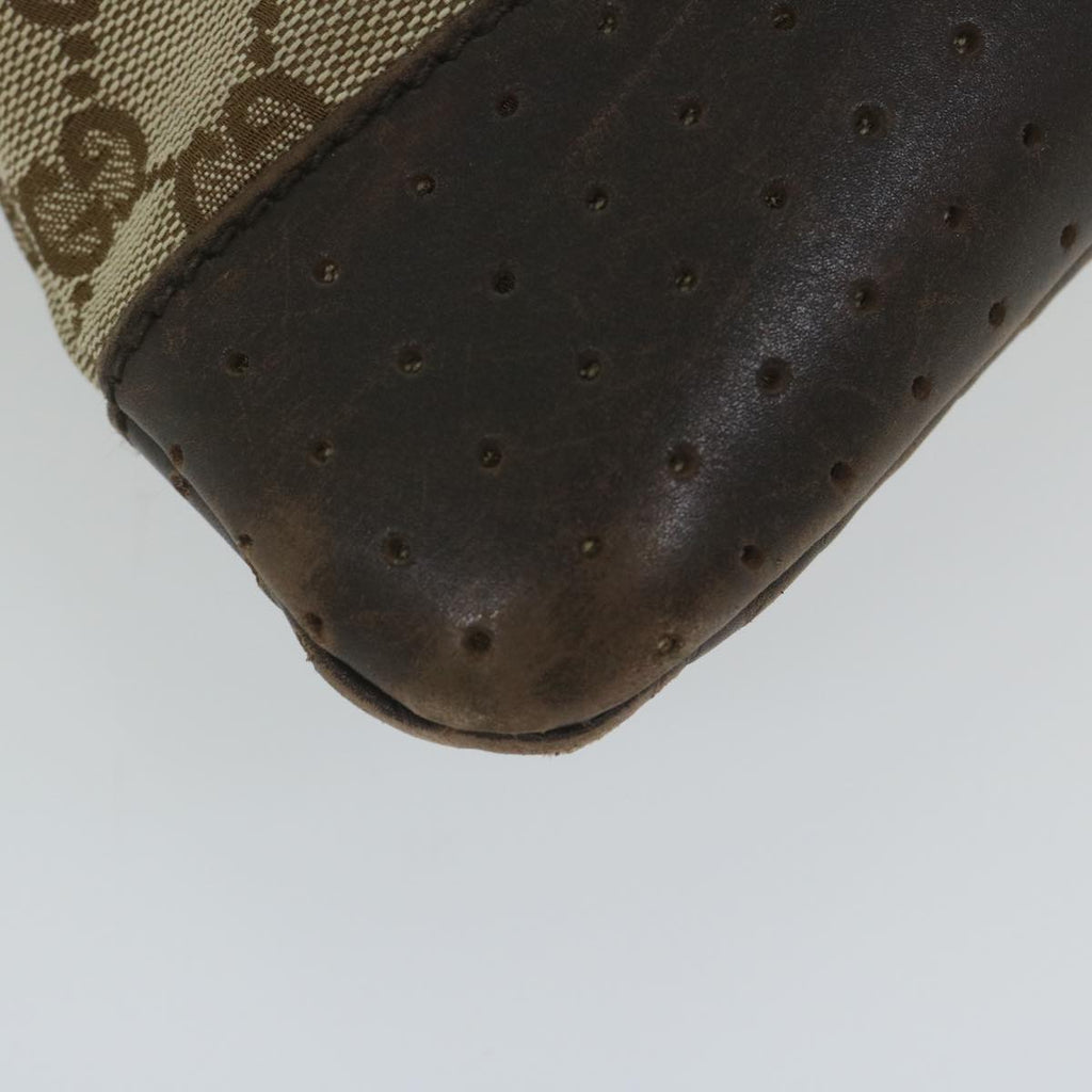 GUCCI GG Canvas Shoulder Bag Beige 145856 60724