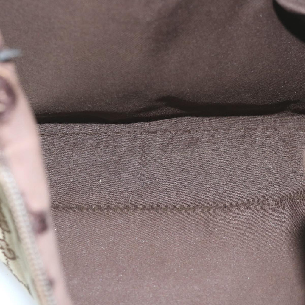 GUCCI GG Canvas Shoulder Bag Beige 145856 60724