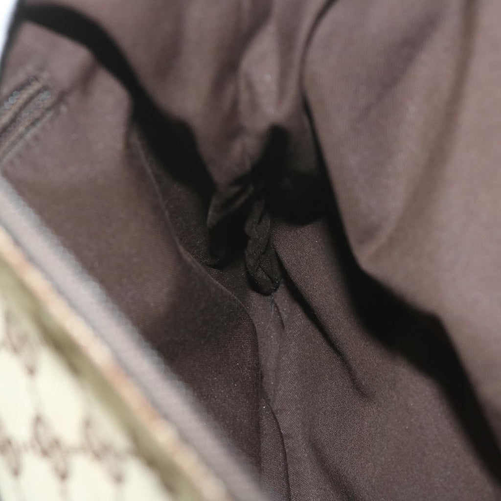 GUCCI GG Canvas Shoulder Bag Beige 145856 60724