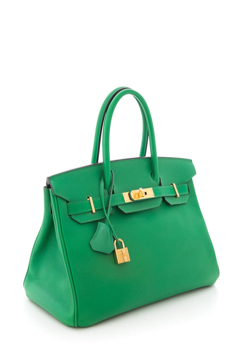 HermÃƒÆ’Ã‚Â¨s Birkin 30cm  Menthe Mint Green Handbag