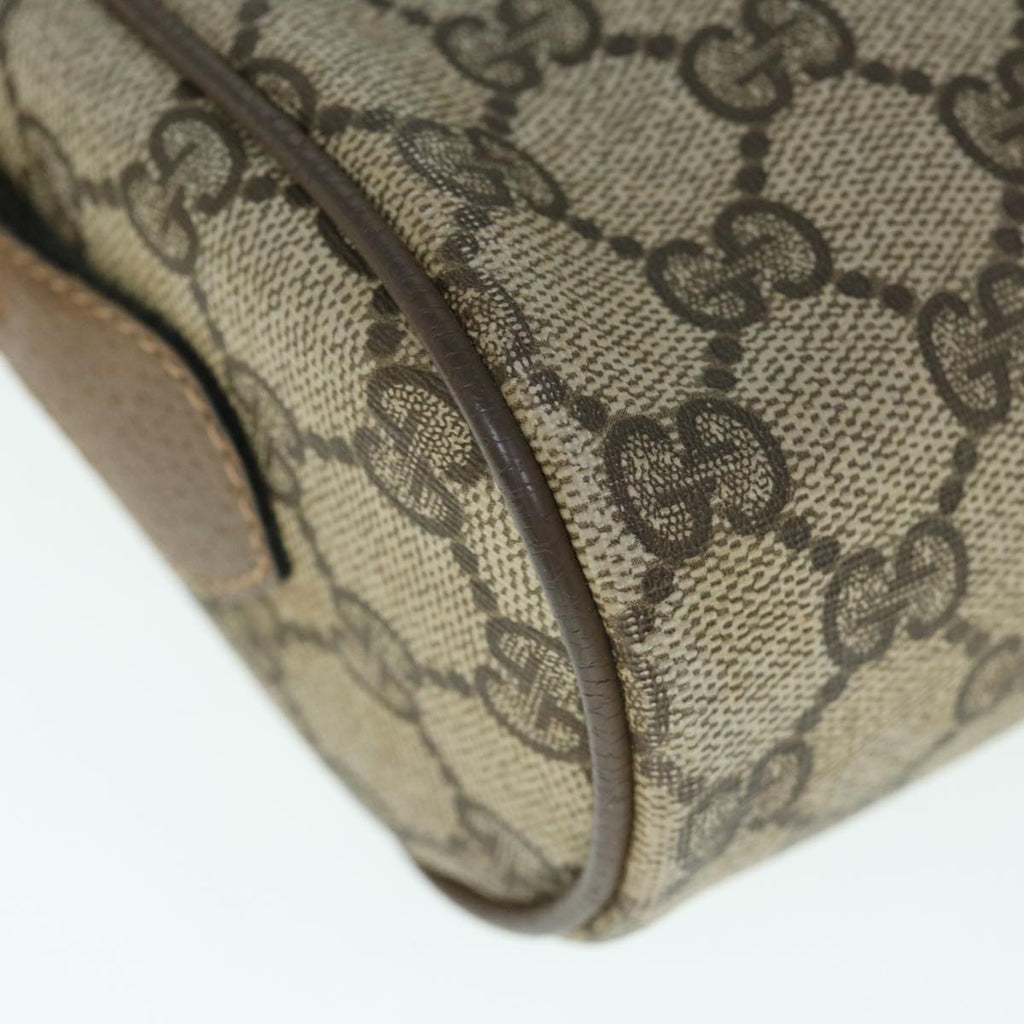 GUCCI GG Supreme Web Sherry Line Shoulder Bag Beige Red 56 02 004 60741