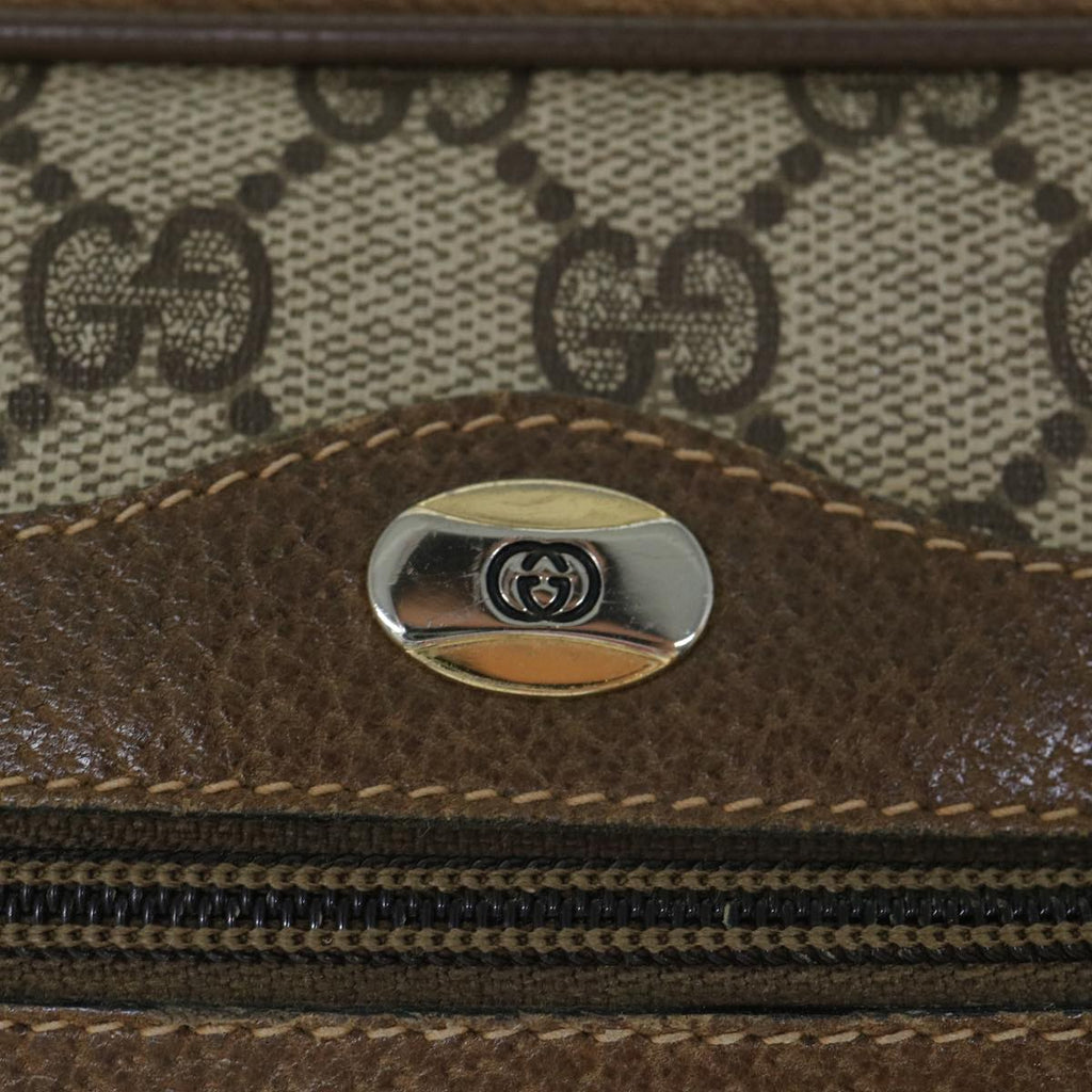 GUCCI GG Supreme Web Sherry Line Shoulder Bag Beige Red 56 02 004 60741