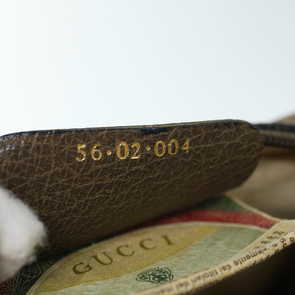 GUCCI GG Supreme Web Sherry Line Shoulder Bag Beige Red 56 02 004 60741