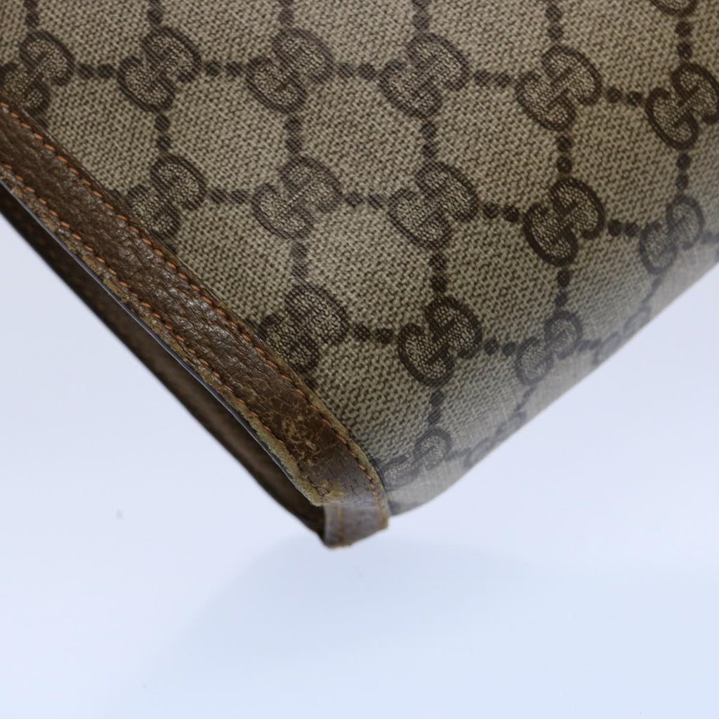 GUCCI GG Supreme Web Sherry Line Clutch Bag Beige Red Green 89 01 033 60742