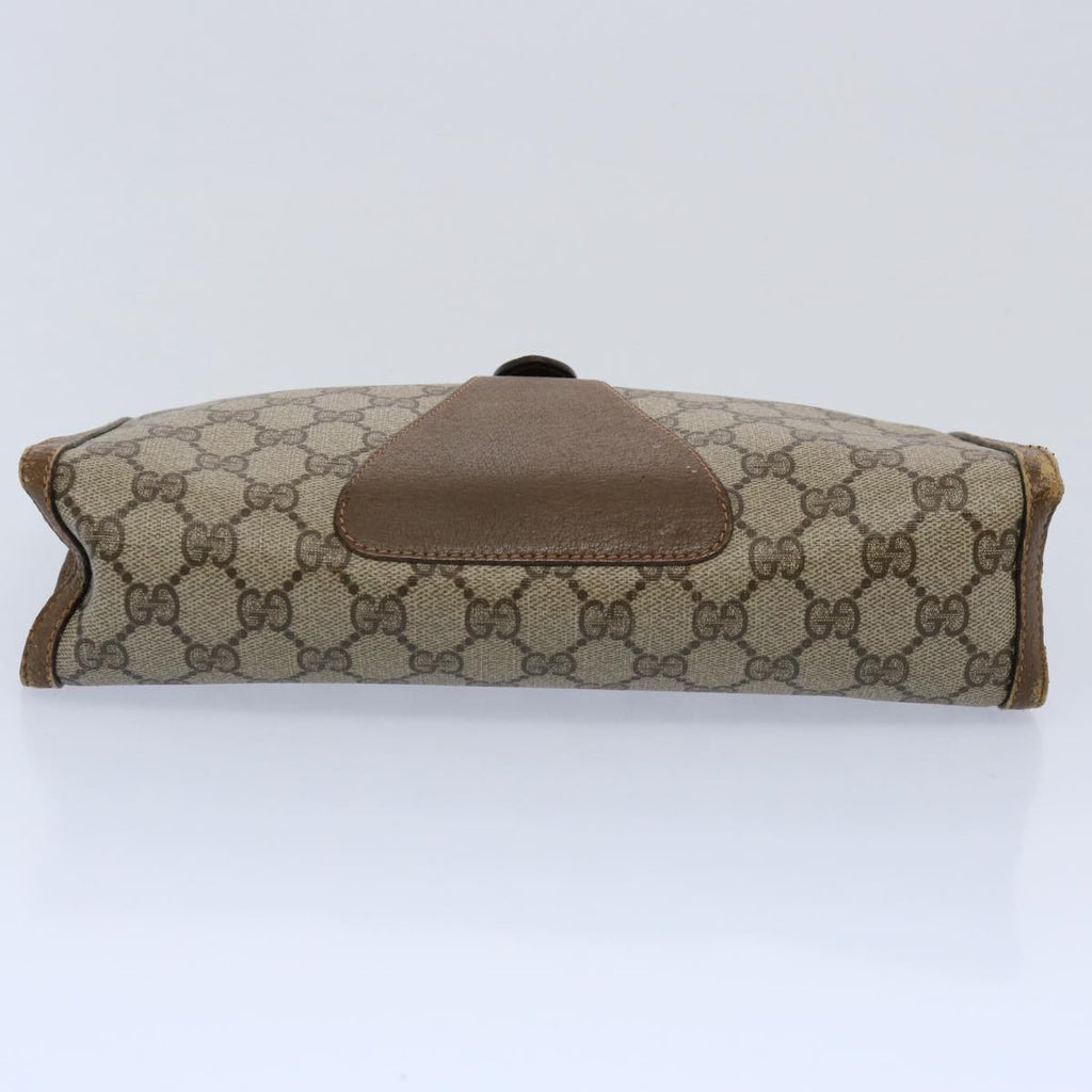 GUCCI GG Supreme Web Sherry Line Clutch Bag Beige Red Green 89 01 033 60742