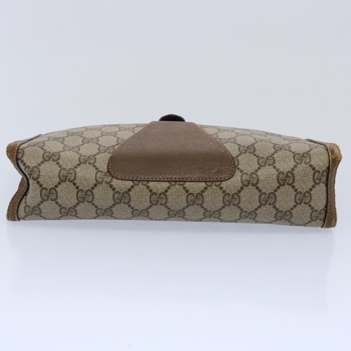 GUCCI GG Supreme Web Sherry Line Clutch Bag Beige Red Green 89 01 033 60742