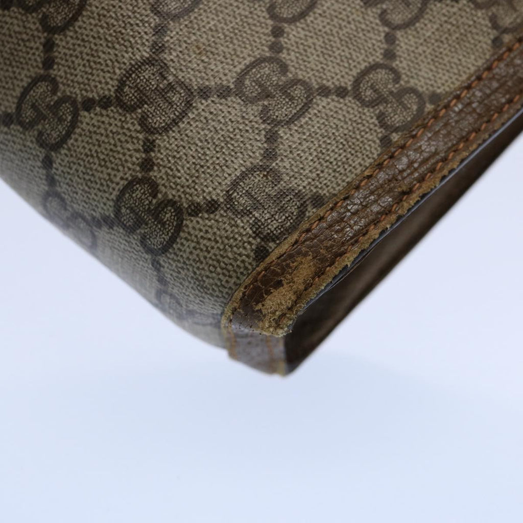 GUCCI GG Supreme Web Sherry Line Clutch Bag Beige Red Green 89 01 033 60742