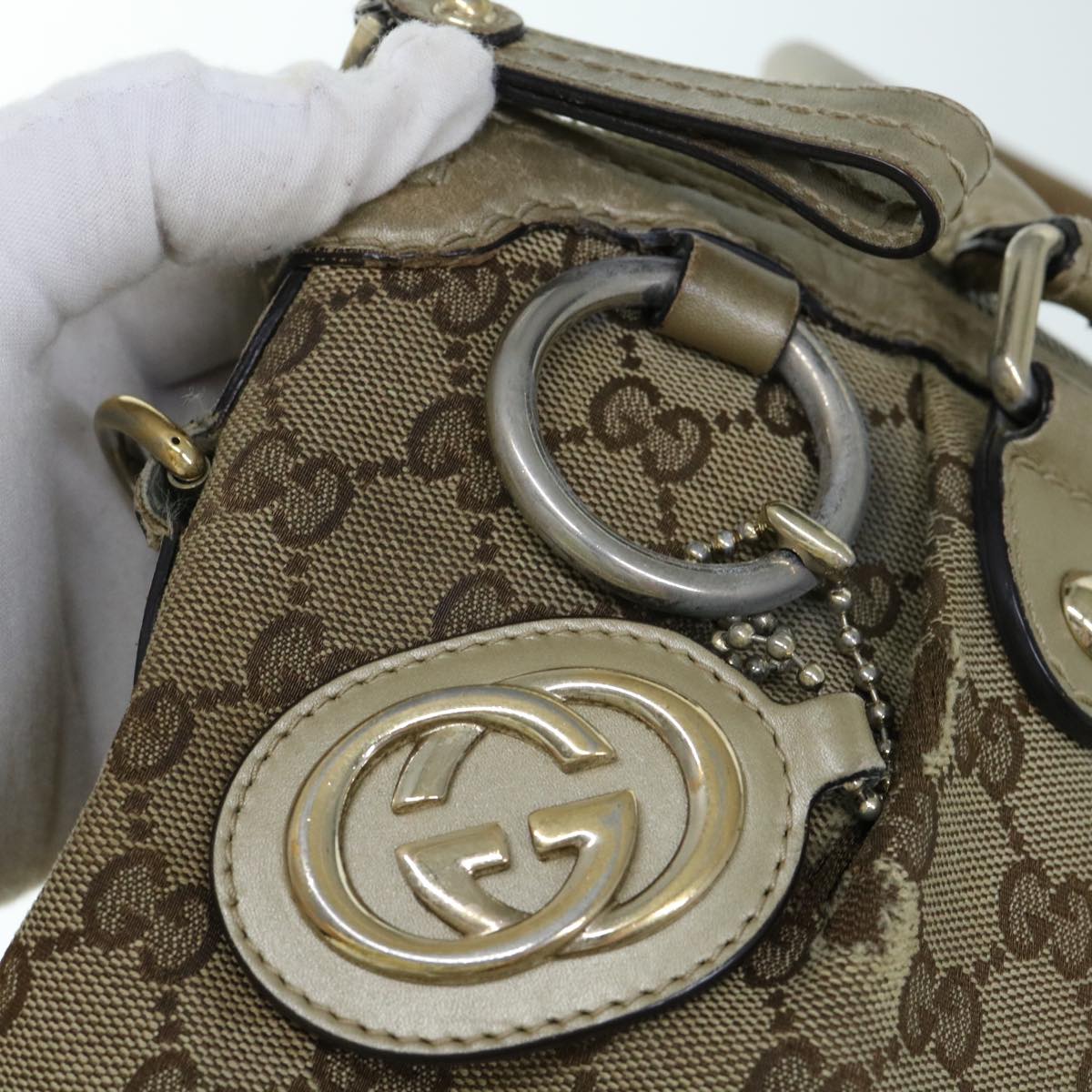 GUCCI GG Canvas Tote Bag Beige 247902 60786
