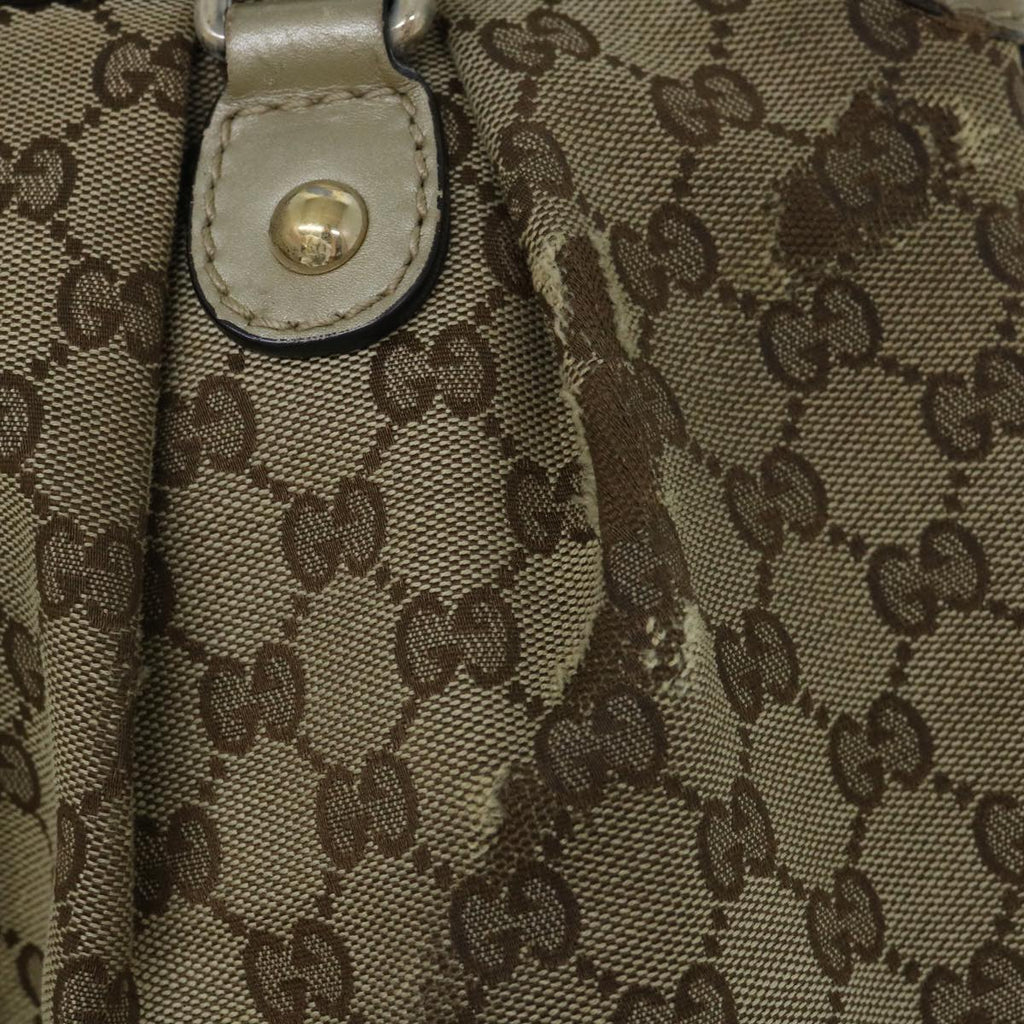 GUCCI GG Canvas Tote Bag Beige 247902 60786