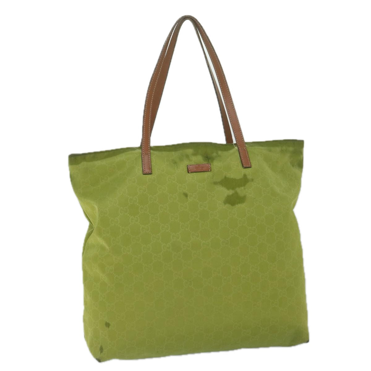 GUCCI GG Canvas Tote Bag Green 295252 60789