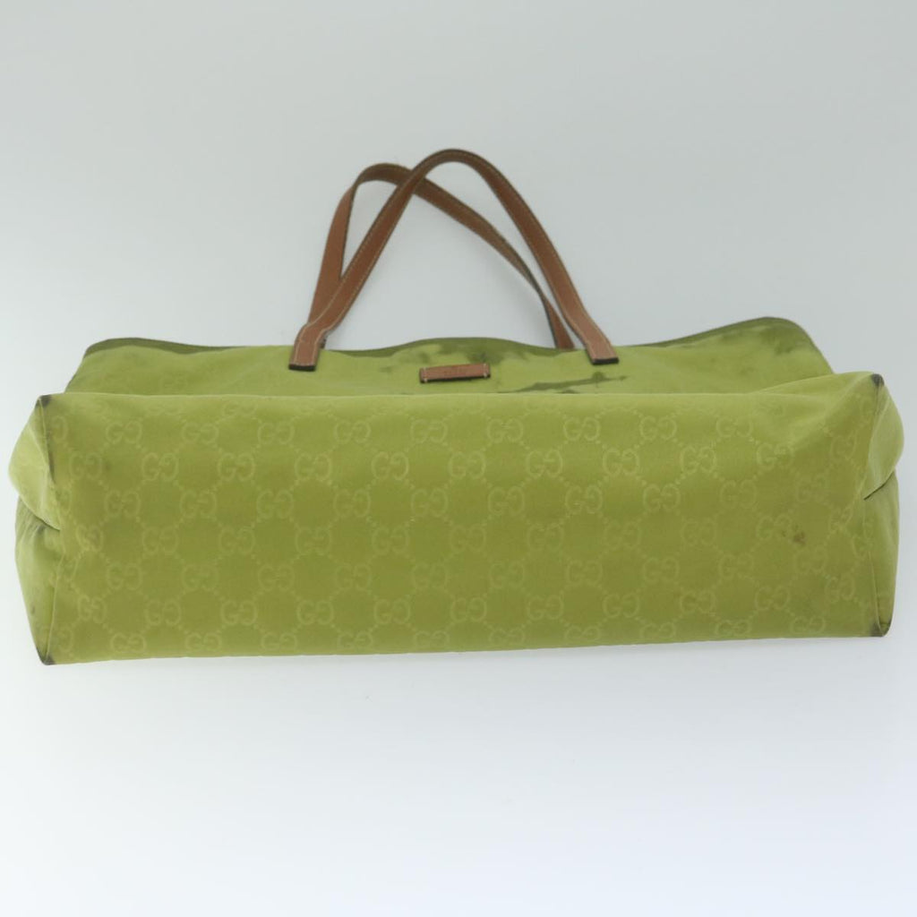 GUCCI GG Canvas Tote Bag Green 295252 60789