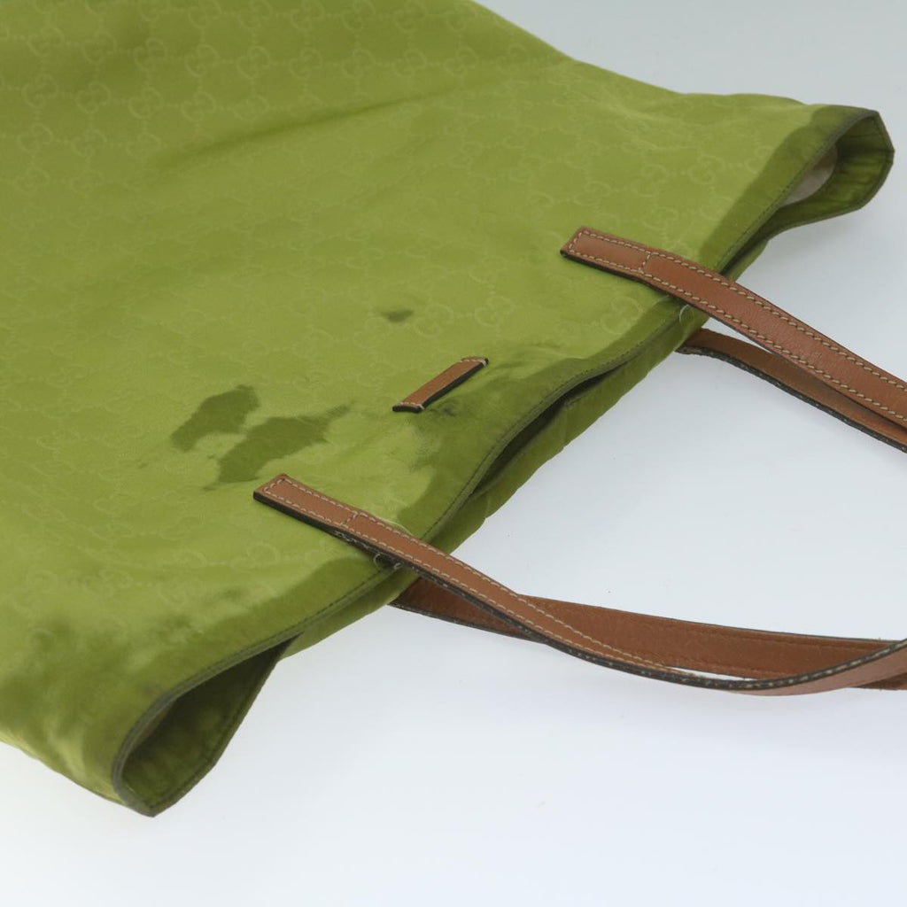 GUCCI GG Canvas Tote Bag Green 295252 60789