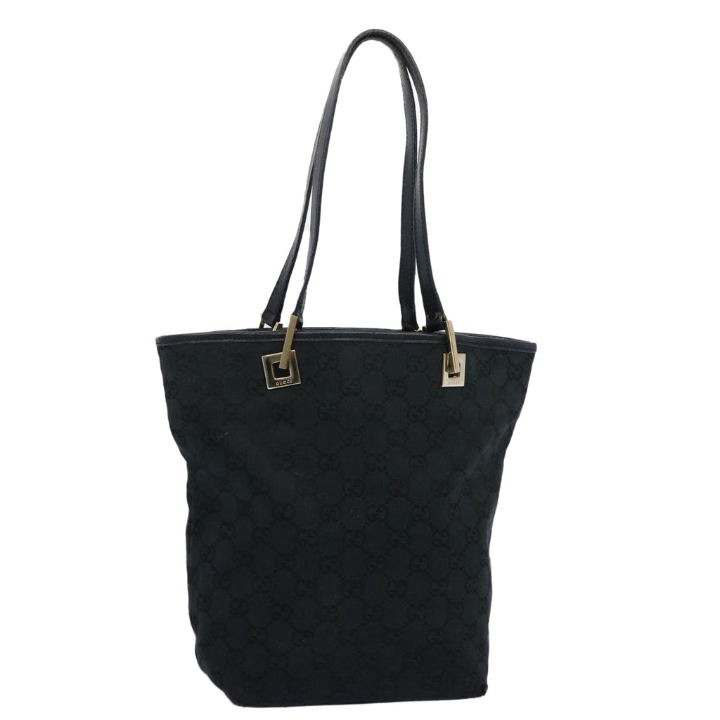 GUCCI GG Canvas Tote Bag Black 002 1099 60792