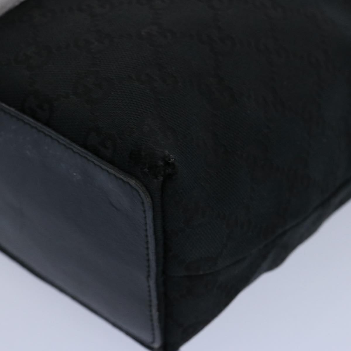 GUCCI GG Canvas Tote Bag Black 002 1099 60792