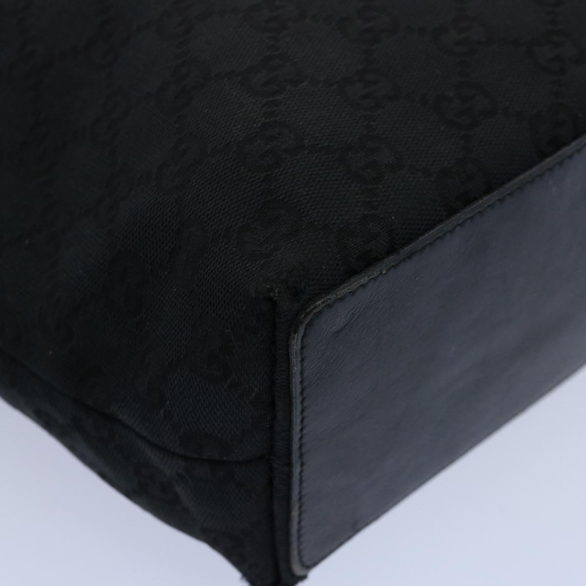 GUCCI GG Canvas Tote Bag Black 002 1099 60792