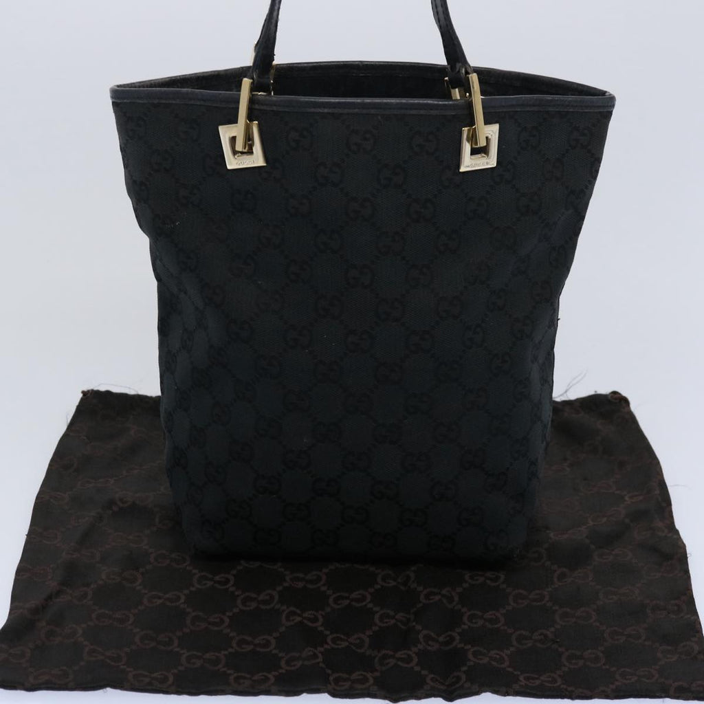 GUCCI GG Canvas Tote Bag Black 002 1099 60792
